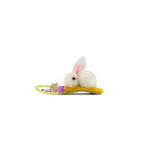 Fluffy Bunny Hairpin  Combo (1 Large + 1 Small)