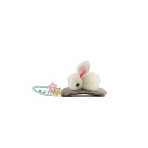 Fluffy Bunny Hairpin  Combo (1 Large + 1 Small)
